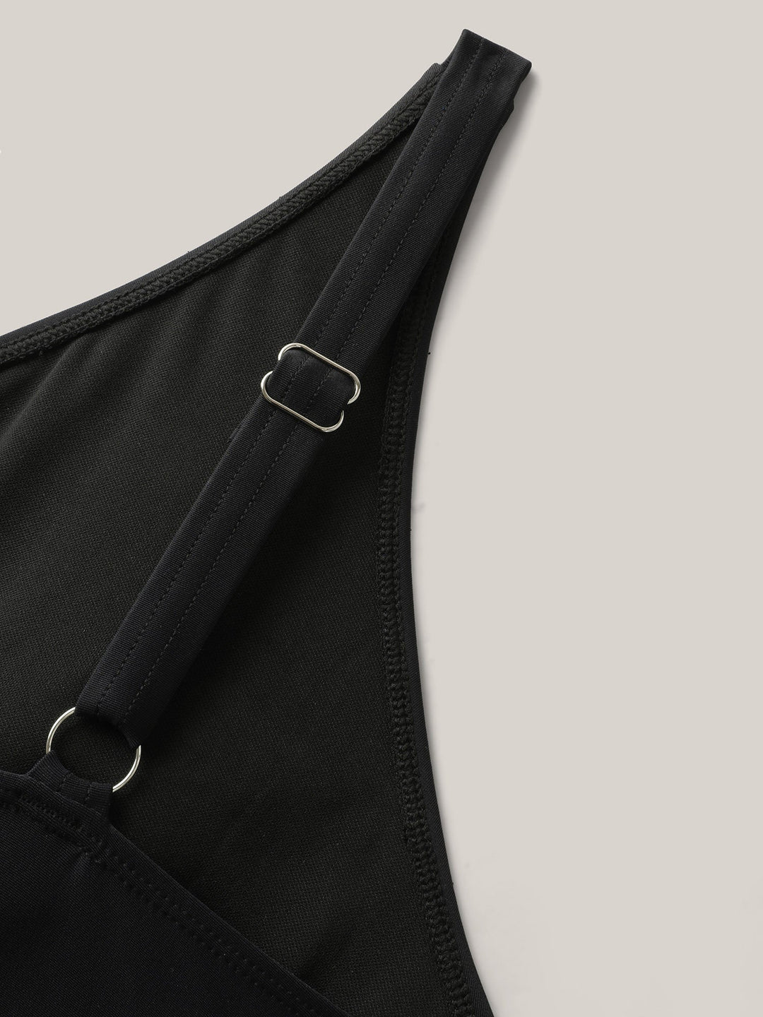 Costume da bagno incrociato con nodo e stampa leopardata