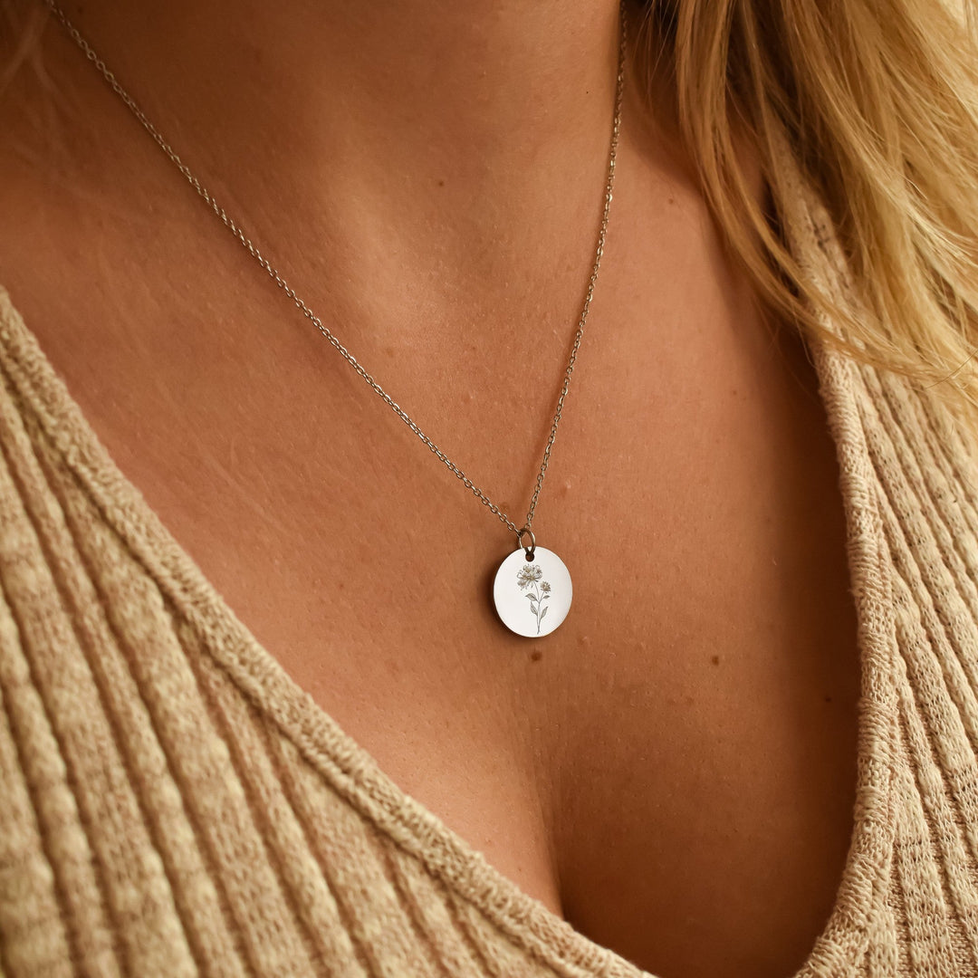 Colar com flor de nascimento 1 flor