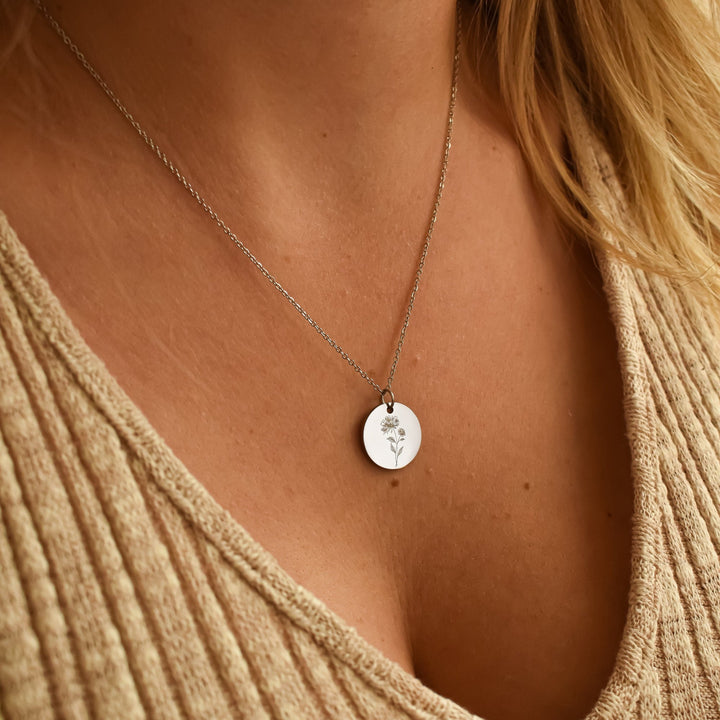 Colar com flor de nascimento 1 flor