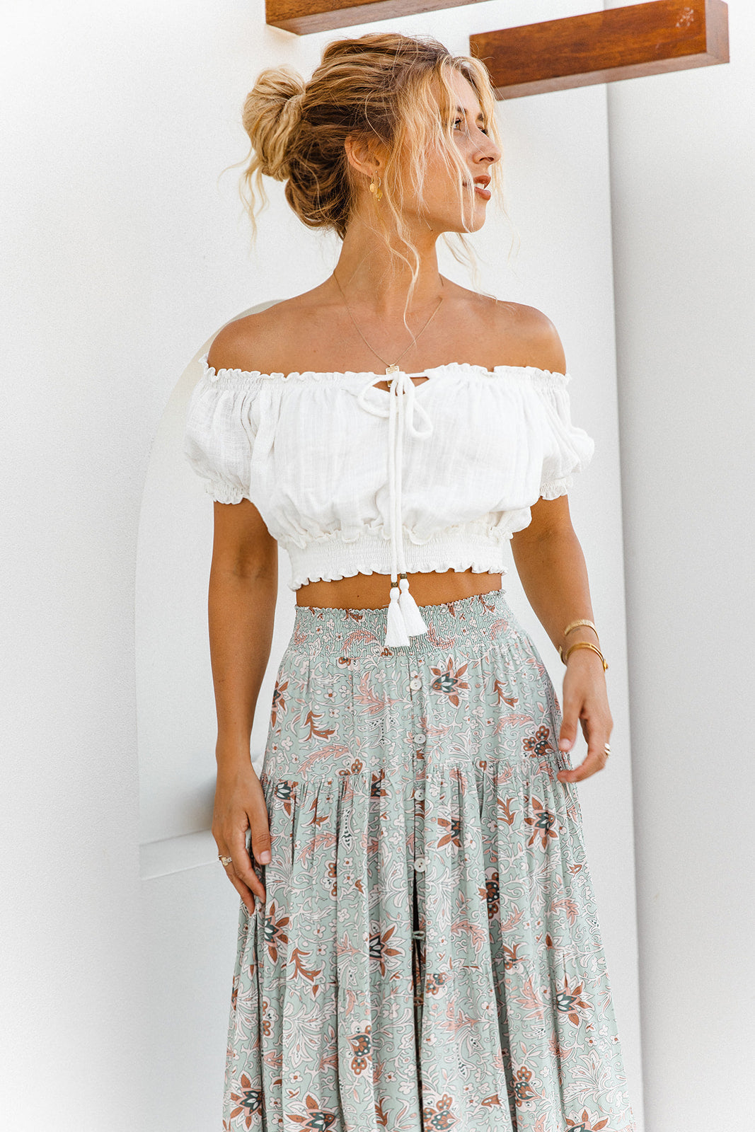 Saia Maxi Flora - Estampada