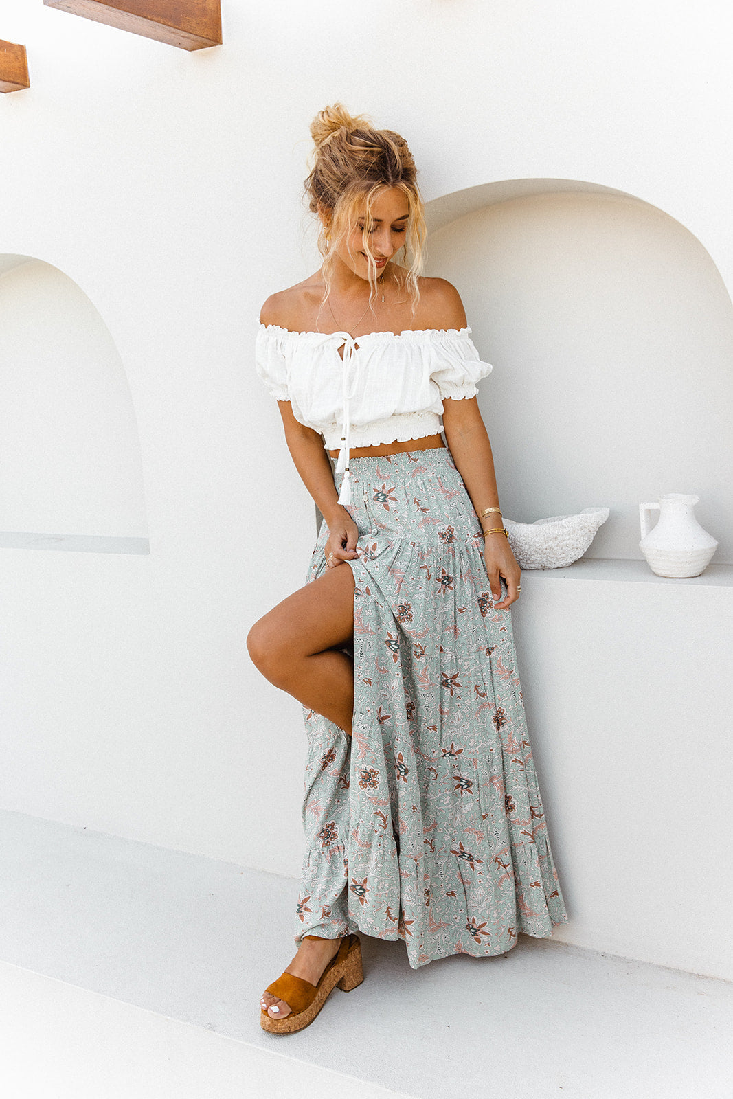 Saia Maxi Flora - Estampada