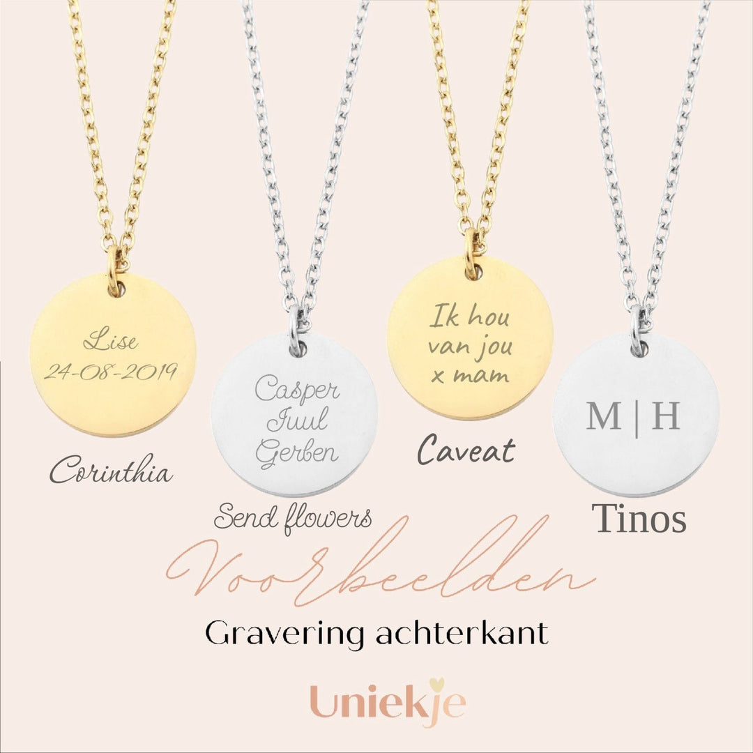 Colar com flor de nascimento 2 flores