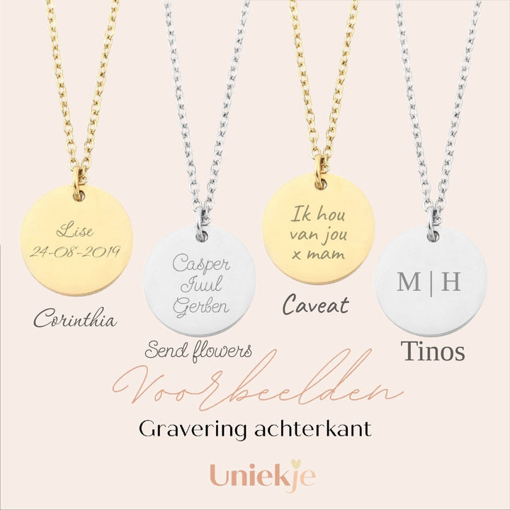 Colar com flor de nascimento 2 flores