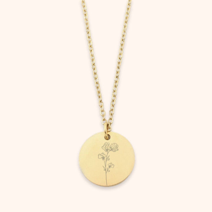 Colar com flor de nascimento 1 flor